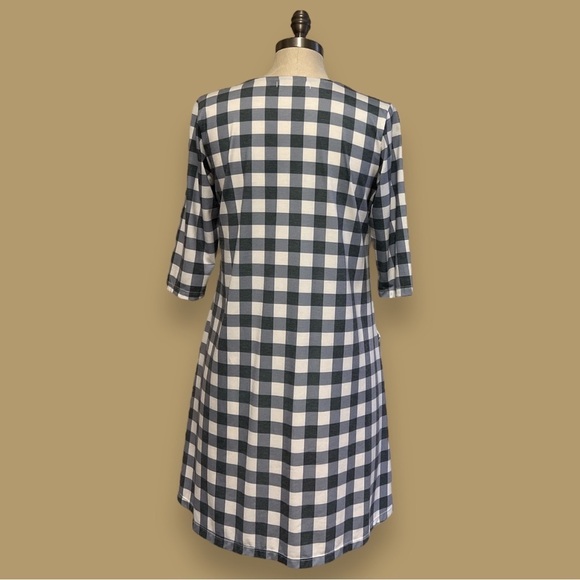 Ava Sky Dress Pockets Swing Dress Plaid - Picture 8 of 10